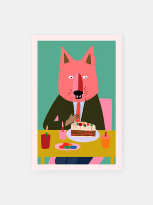 Birthday Wolf Feast Poster