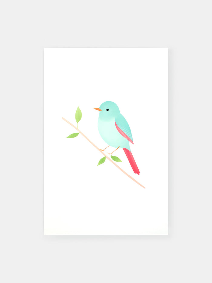 Blue Bird Serenade Poster