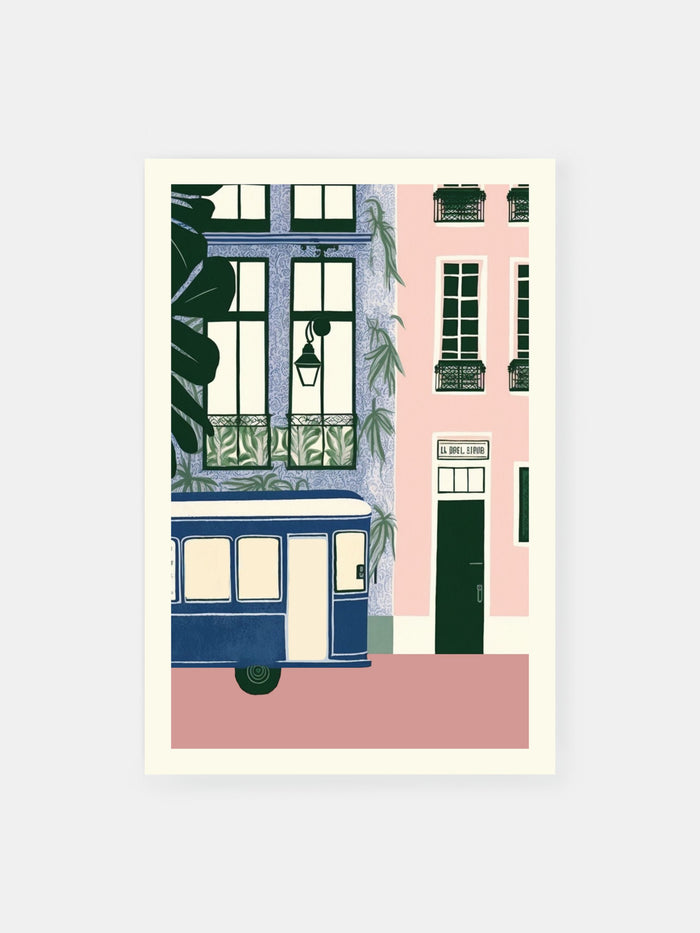 Blue Bus Journey Poster - Klumo Shop