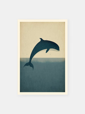 Blue Whale Watercolour Poster