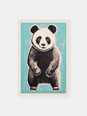 Bold Mountain Panda Poster