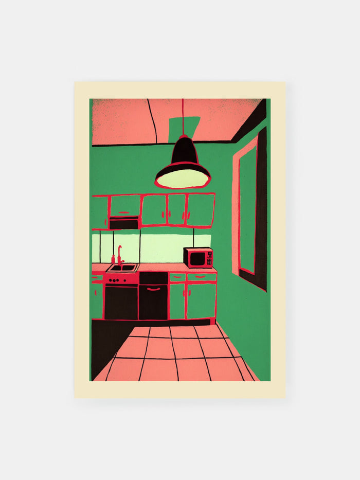 Bold Pop Art Kitchen Poster