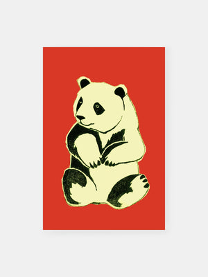 Bold Pop Panda Poster