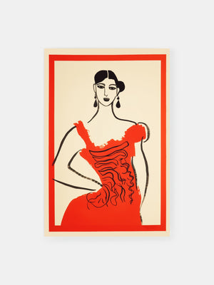Bold Red Beauty Poster