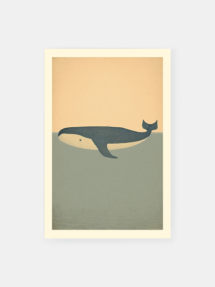 Calm Whale's Voyage Poster