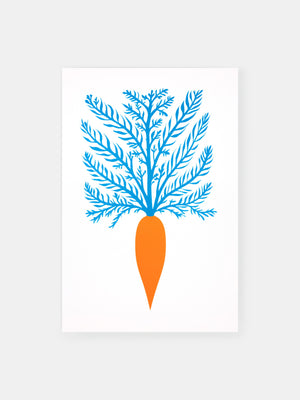 Carrot Silhouette Poster