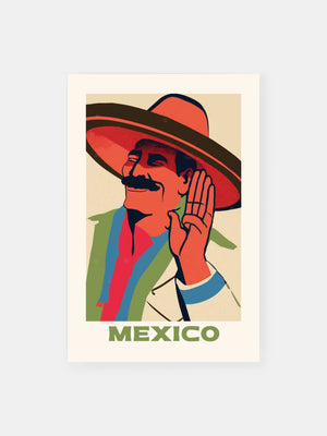 Charismatische mexikanische Geste Poster