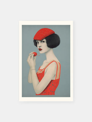 Charming Strawberry Lady Poster
