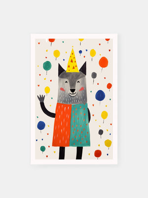 Cheerful Wolf Poster