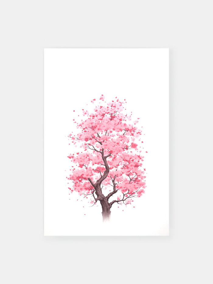 Kirschblütenbaum Poster