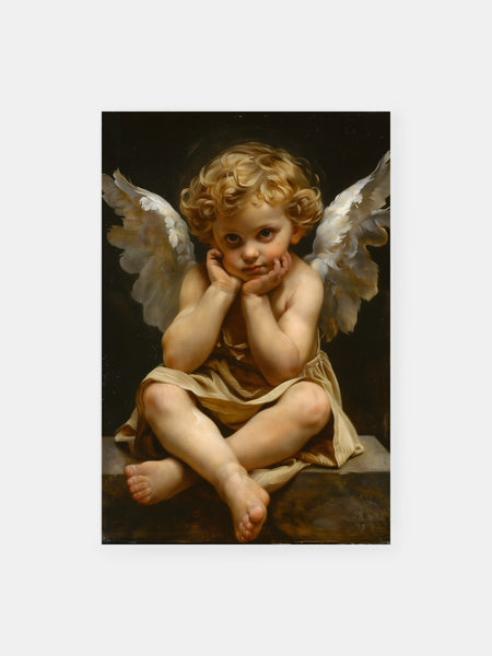 絵画 ANGEL 1 Angel Art Print - Vintage Angel Framed Art – Museum Quality Art