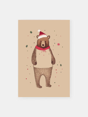 Christmas Bear Delight Poster
