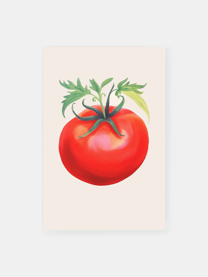 Klassische Tomate Illustration Poster