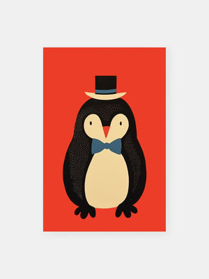 Classy Tuxedo Penguin Poster