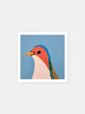 Colorful Bird Portrait Poster