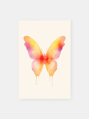 Colorful Butterfly Radiance Poster
