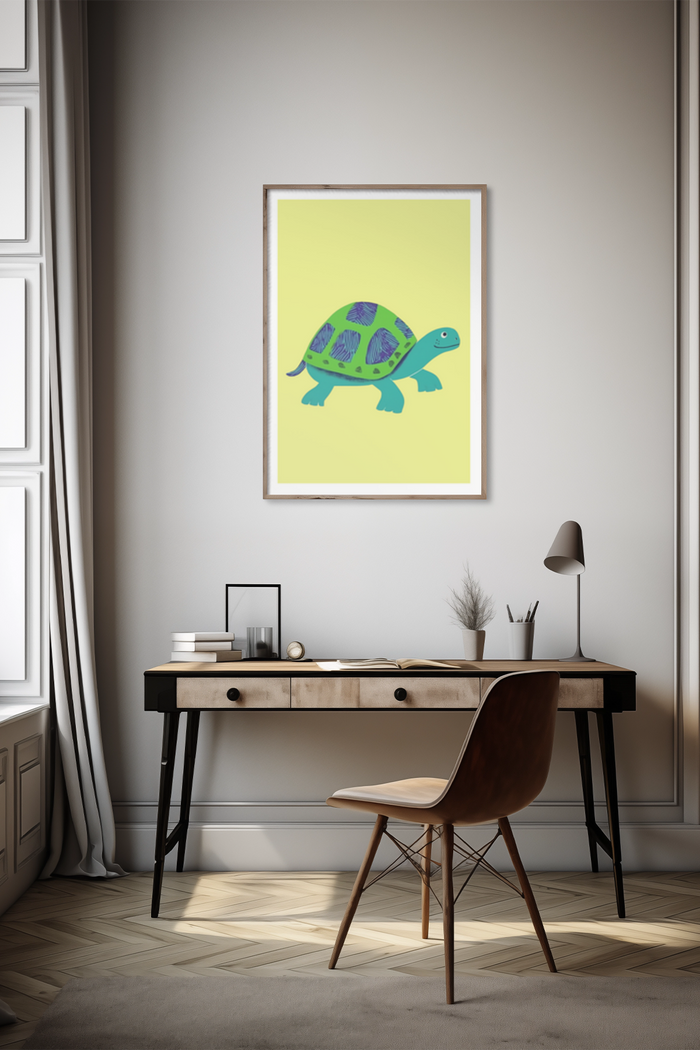 Playful Turtle Poster - Klumo Shop