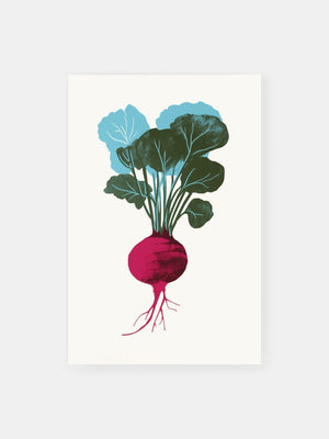 Colorful Minimal Beetroot Poster