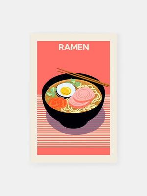 Colorful Ramen Bowl Poster