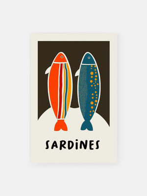 Colourful Sardines Fusion Poster