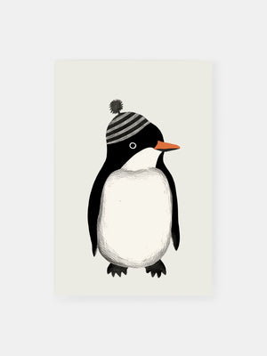 Cozy Penguin Poster