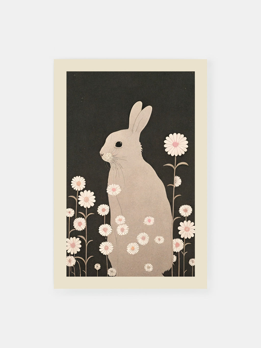 Daisy Rabbit Poster - Klumo Shop