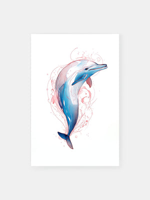 Tanzender Delphin Poster