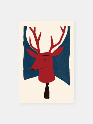 Deer Caricature Poster