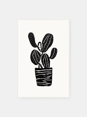 Desert Life Cactus Poster