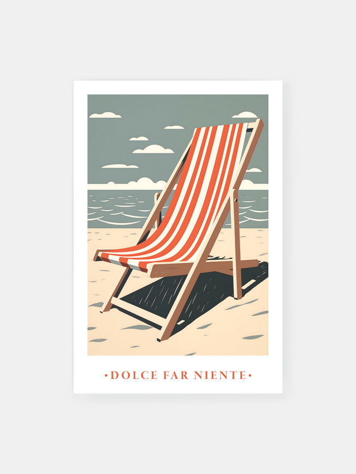 Niente Dolce Far Niente Italian Poster - Klumo Shop