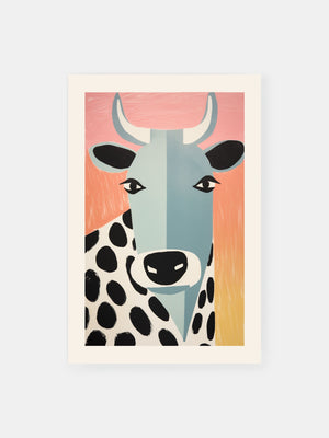 Dotted Cow Portrait Poster