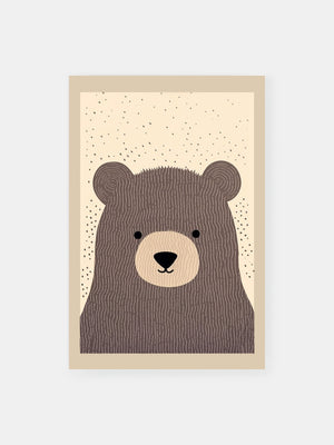 Dreamy Dotted Bear Poster