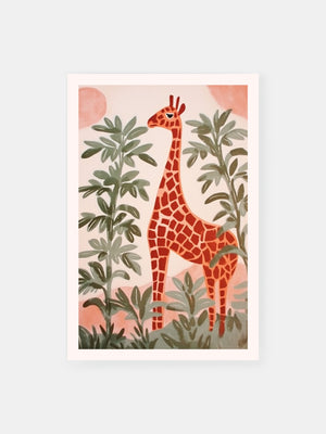 Dreamy Giraffe Art Poster