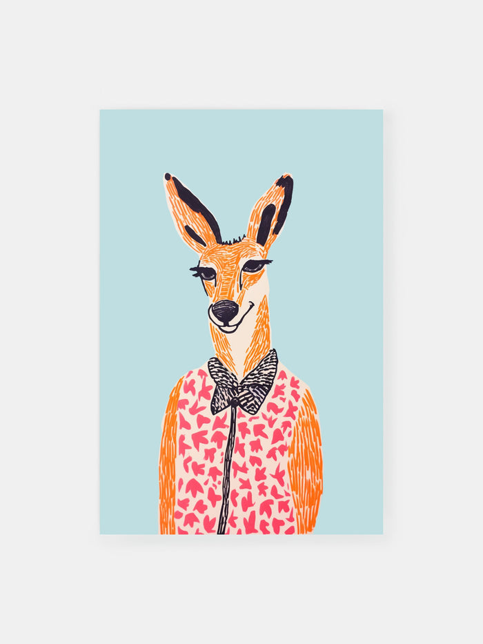 Fashionable Deer Poster