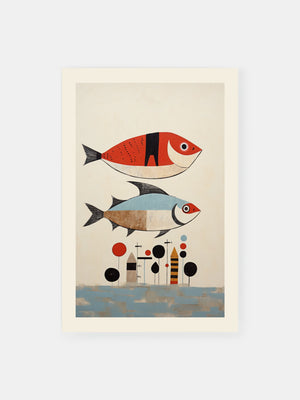 Fish Sea Journey Poster