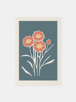 Floral Harmony Art Poster