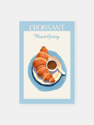 French Bakery Croissant Poster