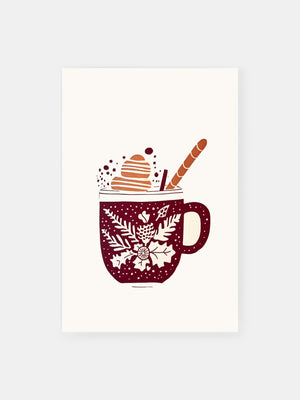 Frothy Holiday Cocoa Poster