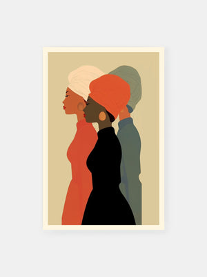 Graceful African Women Poster
