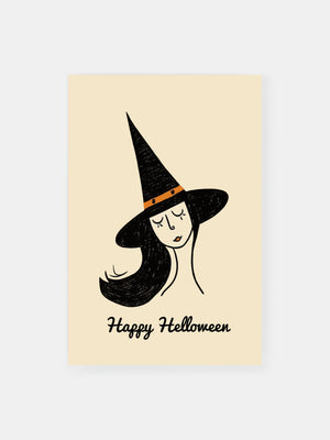 Happy Halloween Witch Poster