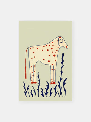 Heavenly Dotted Cow Poster