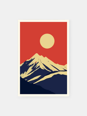 Himalayan Golden Peak Sunrise Poster