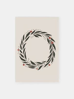 Holiday Wreath Poster