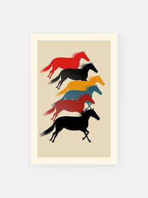 Horses Run Free Poster
