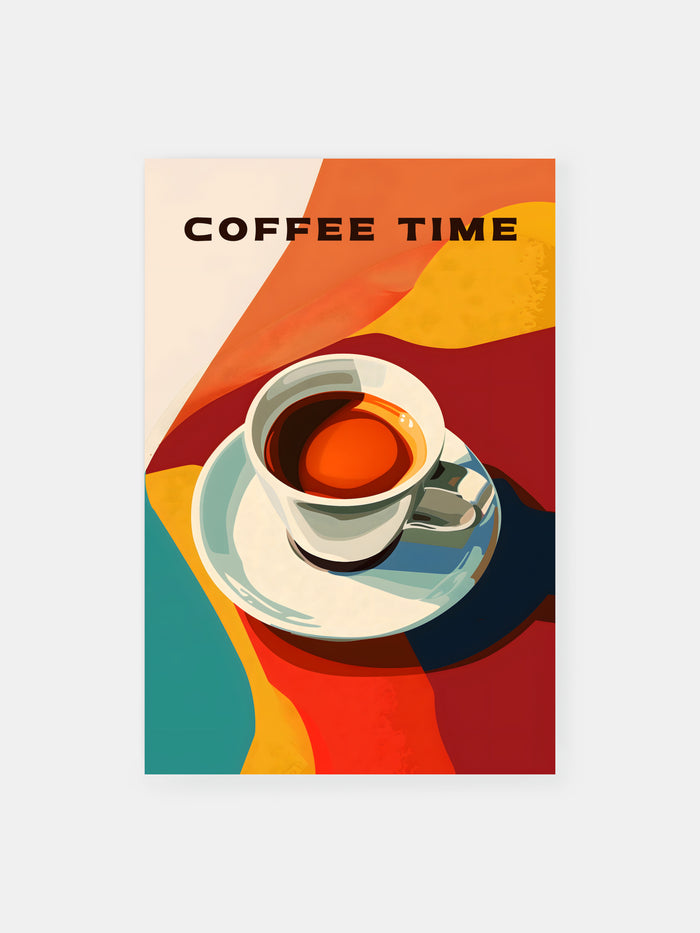 Espresso Kaffeezeit Poster