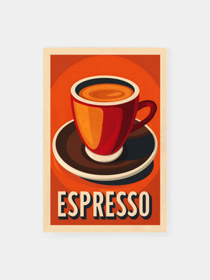 Vintage Espresso Kaffee Dekor Poster