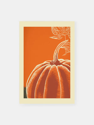 Bold Pumpkin Graphic Poster