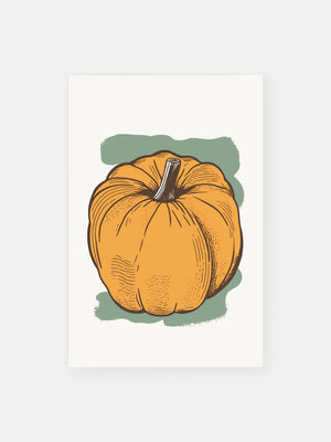 Autumn Pumpkin Harvest Poster
