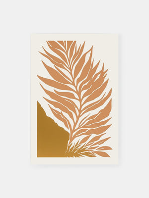 Goldenes Palmblatt Poster