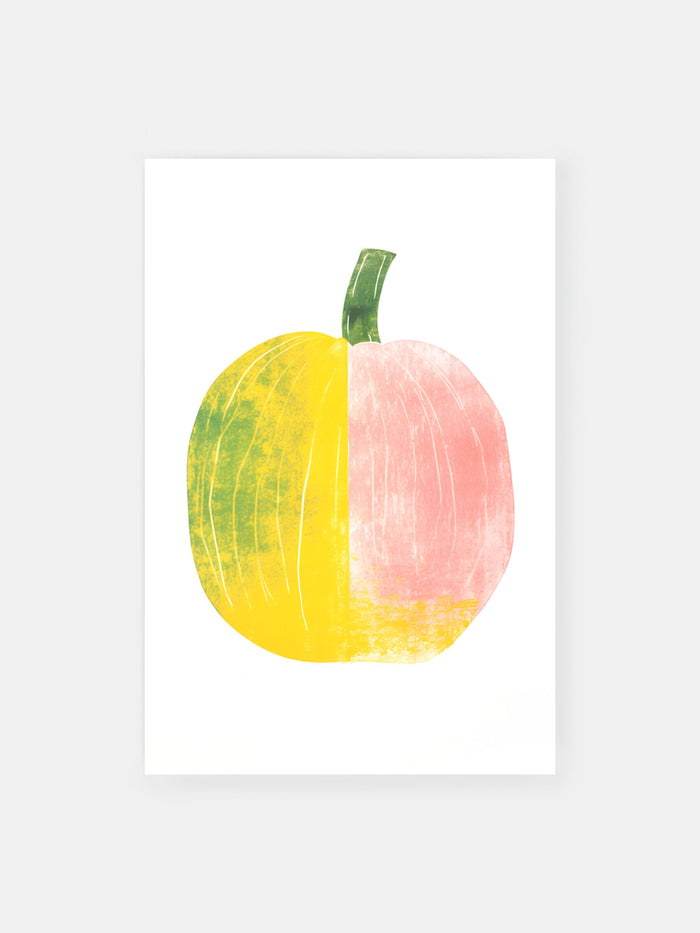 Colorful Pumpkin Poster